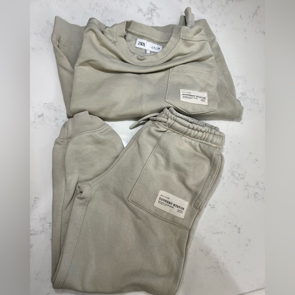 Zara Other - Zara Kids Cream Jogger Set